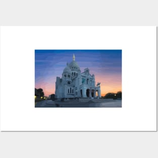 Sacre Coeur Painting Posters and Art